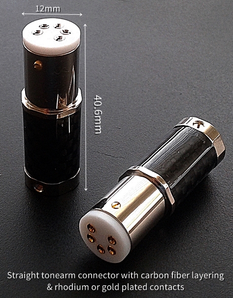 straight cf tonearm conector